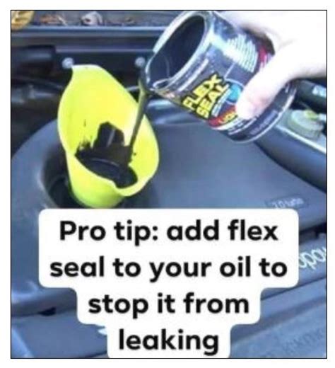 FlexSeal for oil leaks WTF 